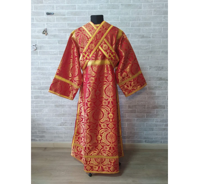 Red subdeacon's vestment - Orthodox Vestment for subdeacon - sticharion