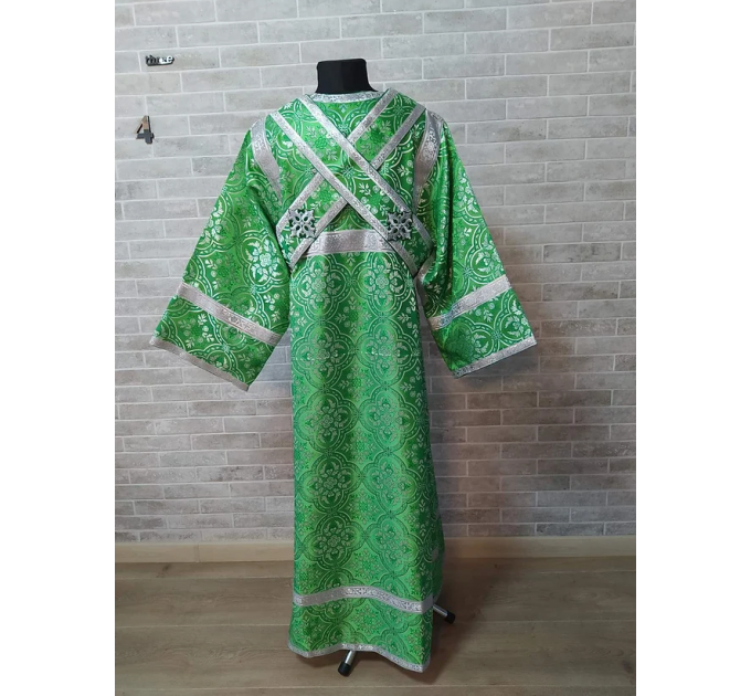 Green subdeacon's vestment - Orthodox Vestment for subdeacon - sticharion