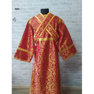 Red subdeacon's vestment - Orthodox Vestment for subdeacon - sticharion