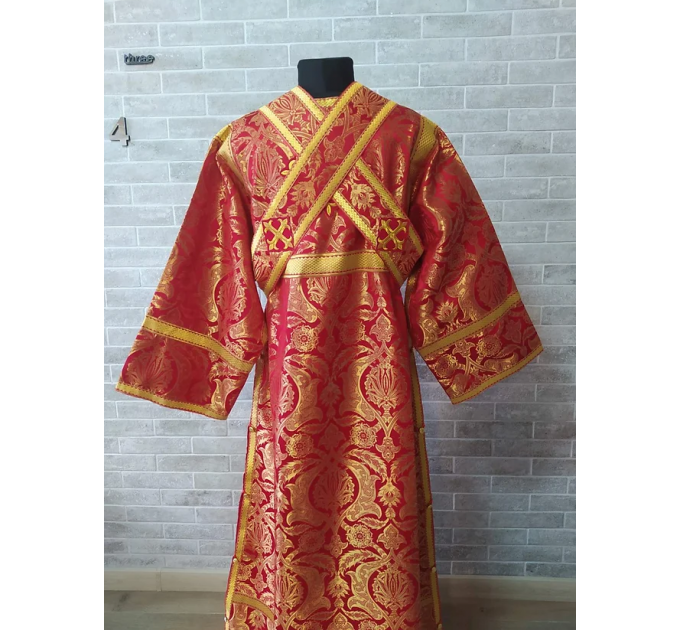 Red subdeacon's vestment - Orthodox Vestment for subdeacon - sticharion