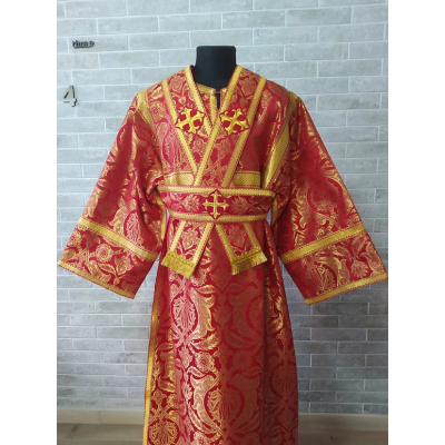 Red subdeacon's vestment - Orthodox Vestment for subdeacon - sticharion