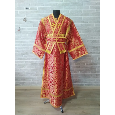 Red subdeacon's vestment - Orthodox Vestment for subdeacon - sticharion