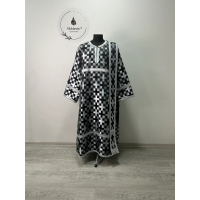 Black deacon's vestment set - Deacon's alb - Orthodox Vestment - Stichar, orar
