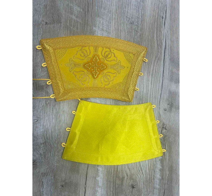 Brocade vestment for deacon - Stichar and orar in yellow-gold brocade