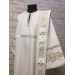 Deacon's embroidered vestment - Stichar and orar with silver embroidery