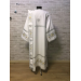 Deacon's embroidered vestment - Stichar and orar with silver embroidery