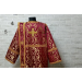 Burgundy deacon's liturgical Orthodox Vestment -Sticharion and orar