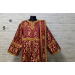 Burgundy deacon's liturgical Orthodox Vestment -Sticharion and orar