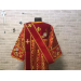 Combined velvet and brocade Deacon's vestments set - Deacon's alb - Orthodox