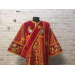 Combined velvet and brocade Deacon's vestments set - Deacon's alb - Orthodox