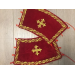 Combined velvet and brocade Deacon's vestments set - Deacon's alb - Orthodox