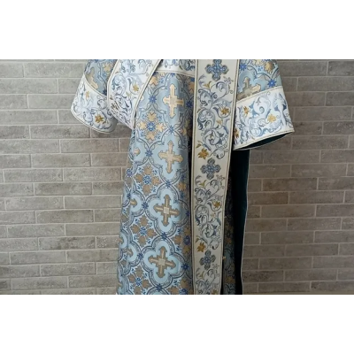 Combined velvet and brocade Protodeacon's sticharion - Deacon's alb - Orthodox