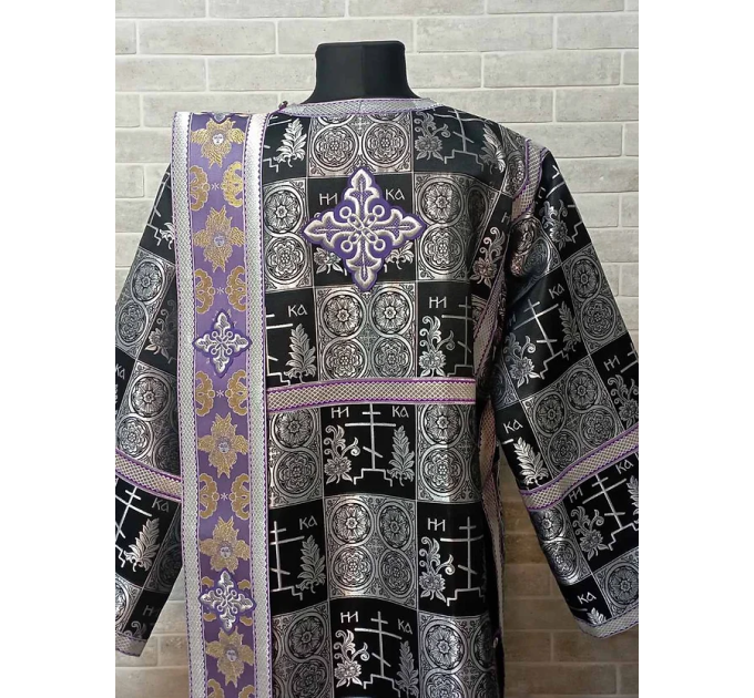 Protodeacon's vestment - Church costume - Sticharion, orar, cuffs in brocade