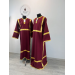 Burgundy Altar Server Reader Robe in gabardine - Stikharion - Surplice - Rochet