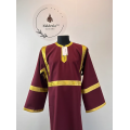 Burgundy Altar Server Reader Robe in gabardine - Stikharion - Surplice - Rochet