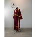 Burgundy Altar Server Reader Robe in gabardine - Stikharion - Surplice - Rochet