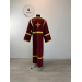 Burgundy Altar Server Reader Robe in gabardine - Stikharion - Surplice - Rochet