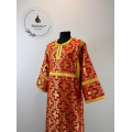 Sticharion in red brocade - Orthodox church stichar - Altar Server Reader Robe