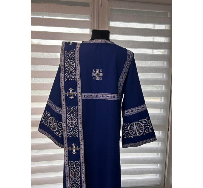 Set for protodeacon or deacon - Embroidered alb - Orthodox sticharion and orar