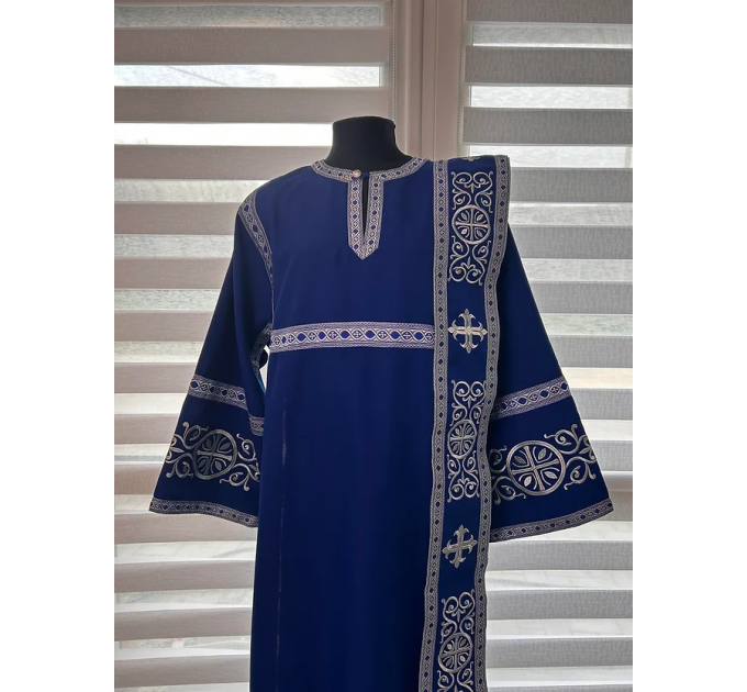 Set for protodeacon or deacon - Embroidered alb - Orthodox sticharion and orar