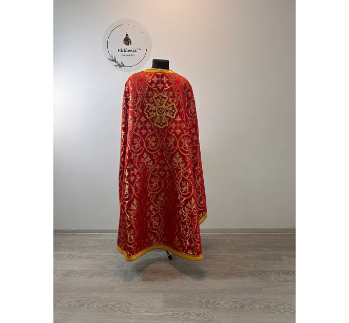 Metallic brocade vestment for priest - Liturgical orthodox priest vestment set