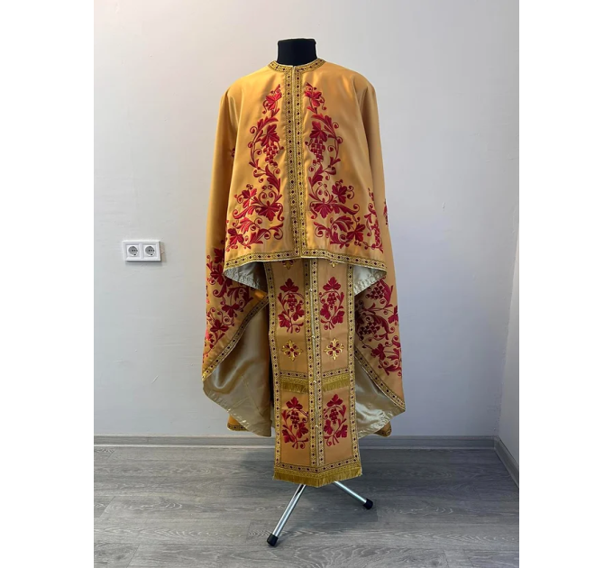 Embroidered priest vestment - Liturgical vestment for priest