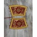 Orthodox stole and cuffs in Greek brocade - Yellow communion set for priest