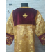 Combined velvet and brocade Protodeacon's sticharion with Double Greek orarion