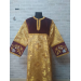 Combined velvet and brocade Protodeacon's sticharion with Double Greek orarion