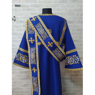 Protodeacon's sticharion - Deacon's embroidered alb - Orthodox Vestment stikhar