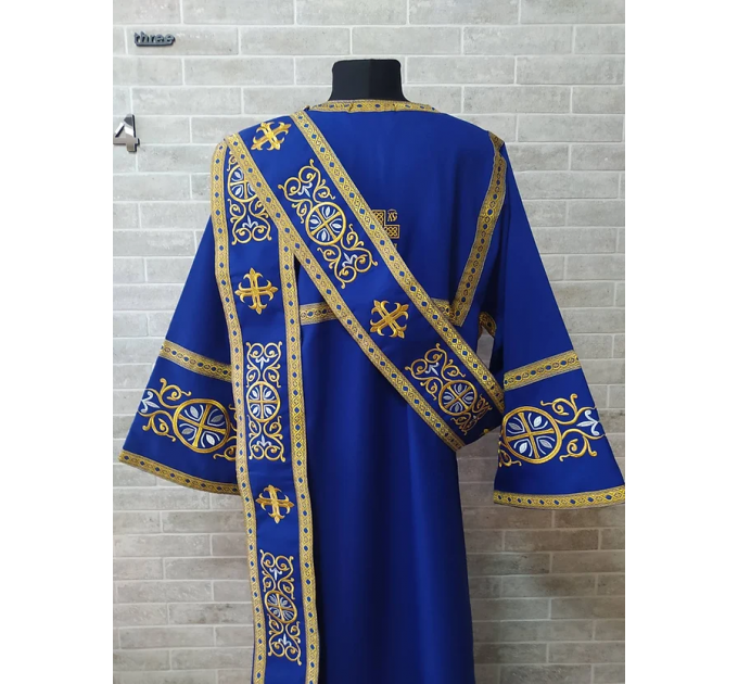 Protodeacon's sticharion - Deacon's embroidered alb - Orthodox Vestment stikhar