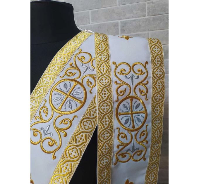 Protodeacon's sticharion - Deacon's embroidered alb - Orthodox Vestment stikhar