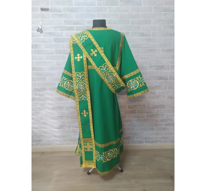 Protodeacon's sticharion - Deacon's embroidered alb - Orthodox Vestment stikhar