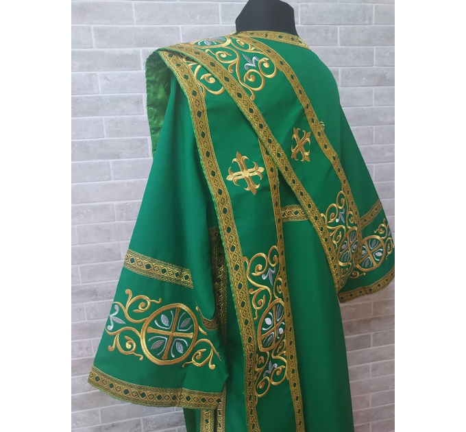 Protodeacon's sticharion - Deacon's embroidered alb - Orthodox Vestment stikhar