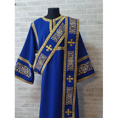 Protodeacon's sticharion - Deacon's embroidered alb - Orthodox Vestment stikhar