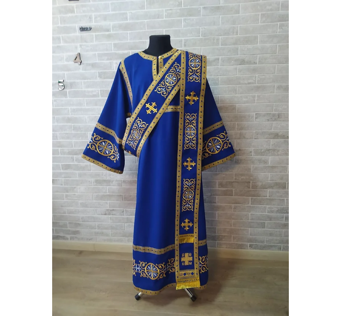 Protodeacon's sticharion - Deacon's embroidered alb - Orthodox Vestment stikhar