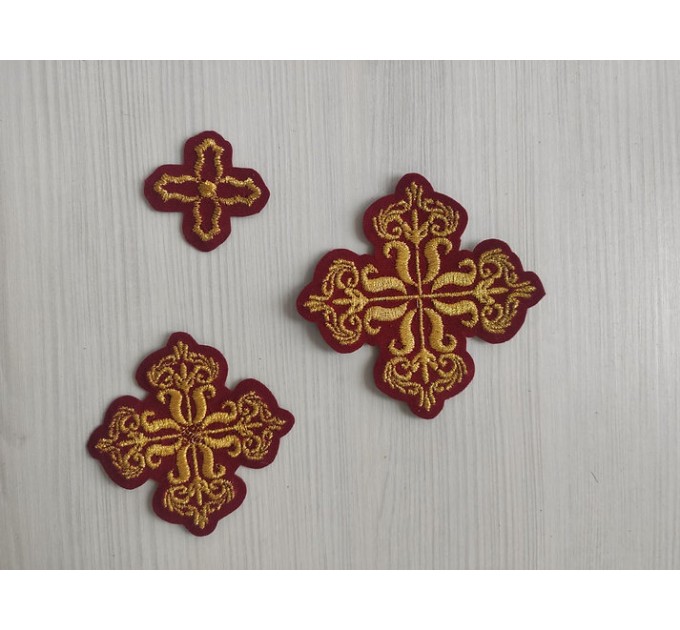 Crosses set for bishop's vestment - Set of 23 crosses - Vestments crosses set