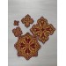 Crosses set for bishop's vestment - Set of 23 crosses - Vestments crosses set