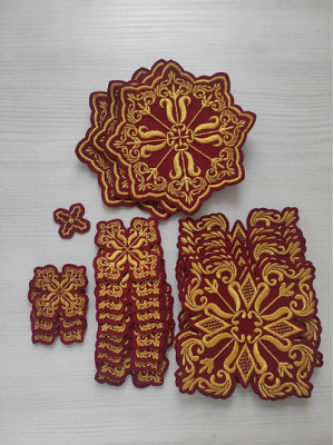 Crosses set for bishop's vestment - Set of 23 crosses - Vestments crosses set