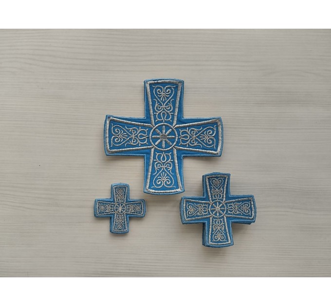 Deacon vestment's 10 crosses - Set of crosses for deacon liturgical vestment