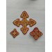 Deacon vestment's 10 crosses set - Set of crosses for deacon liturgical clothes