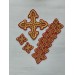 Deacon vestment's 10 crosses set - Set of crosses for deacon liturgical clothes