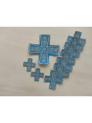Deacon vestment's 10 crosses - Set of crosses for deacon liturgical vestment