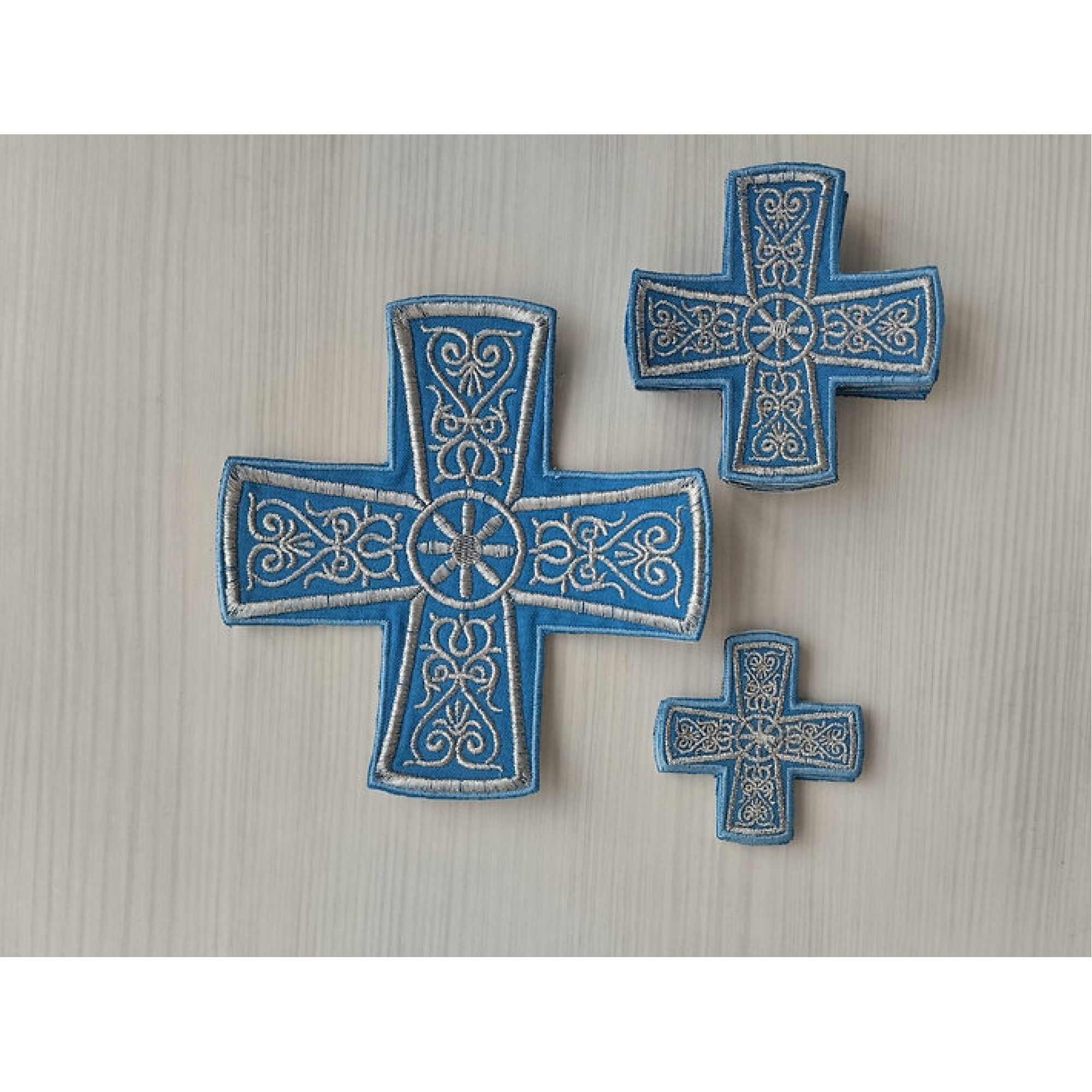 Deacon vestment's 10 crosses - Set of crosses for deacon liturgical ...