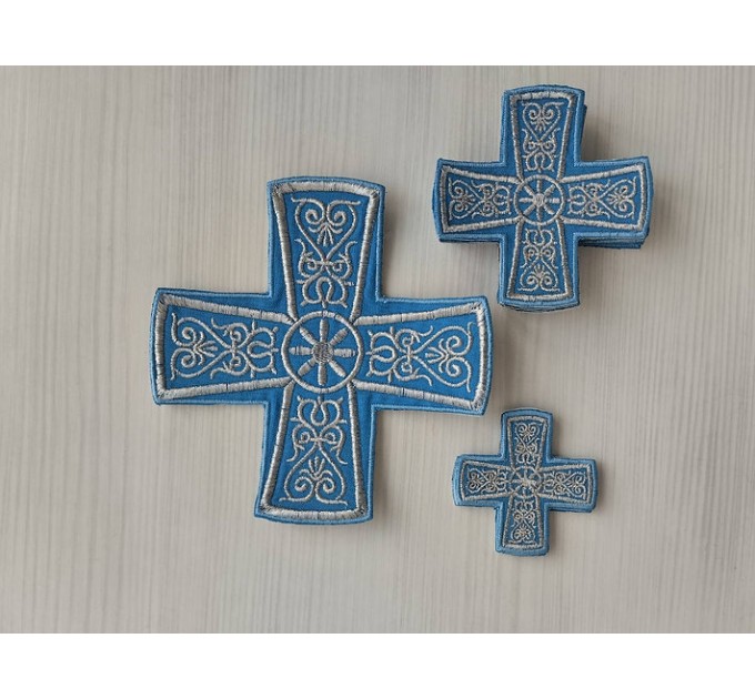 Deacon vestment's 10 crosses - Set of crosses for deacon liturgical vestment