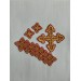 Deacon vestment's 10 crosses set - Set of crosses for deacon liturgical clothes