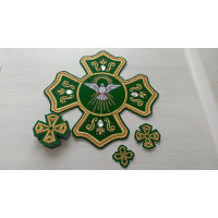 Holy Spirit crosses - Set of crosses - Vestments crosses set - 14 crosses set