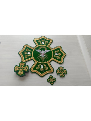 Holy Spirit crosses - Set of crosses - Vestments crosses set - 14 crosses set