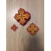 Full crosses set for bishop's vestment - Vestments bishop's crosses applications