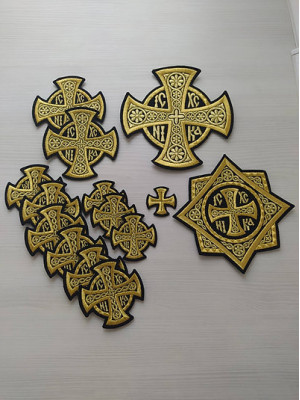 NIKA crosses - Set of crosses - Vestments crosses set - Crosses set - 14 crosses